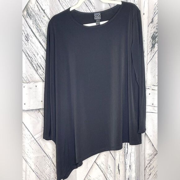 CLARA SUNWOO Asymmetrical Tunic Black L - Picture 6 of 8